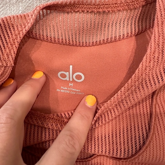 Striped Mesh Synergy Long Sleeve Dress - Picture 2 of 3